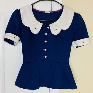 Vintage 1950s work blouse